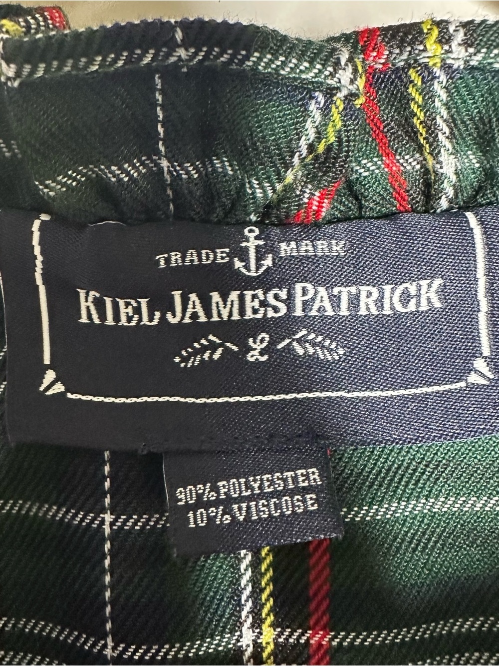 Kiel James Patrick Evelyn Plaid Ruffle Tiered Dress Green Large - Picture 8 of 10